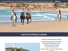 Tablet Screenshot of fantasiaadventureholidays.com